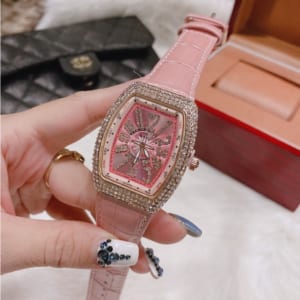 Đồng hồ Franck Muller nữ màu hồng NỮ TÍNH và SIÊU CẤP